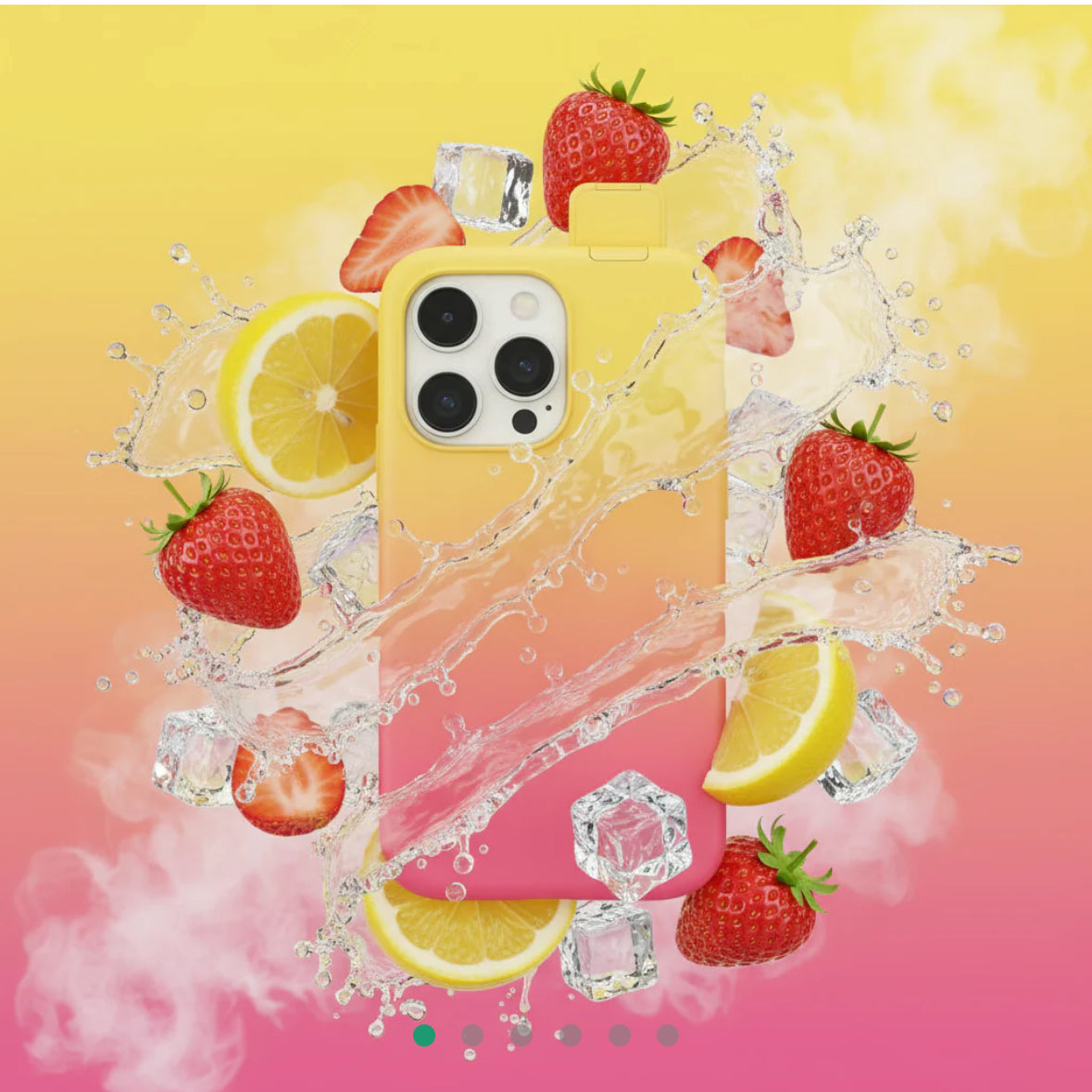 Coque IPhone IPUFF Strawberry Limonade ice 30k